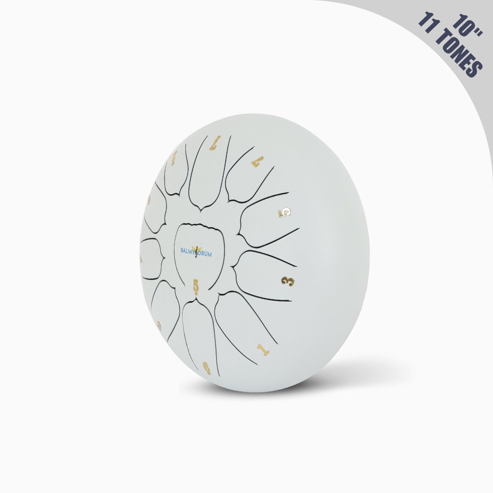10 Inches 11 Tones - Balmy Handcrafted Tongue Drum for Therapeutic Sound Healing: Perfect for Kids & Adults