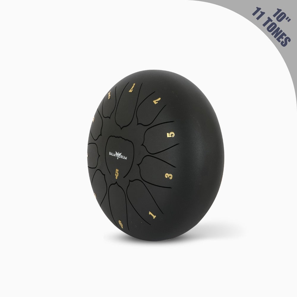 10 Inches 11 Tones - Balmy Handcrafted Tongue Drum for Therapeutic Sound Healing: Perfect for Kids & Adults