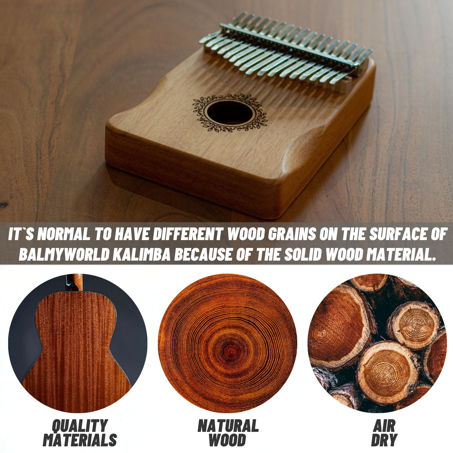 Solid wood kalimba hotsell